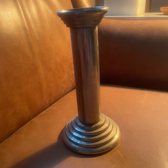 Silver metal candlestick holder candle holder - Picture 1 of 8